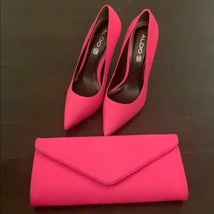 Matching Aldo Shoes & Clutch